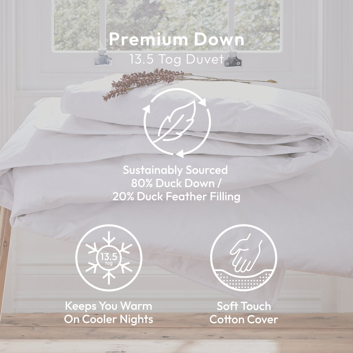 Premium Down Duvet 13.5 Tog