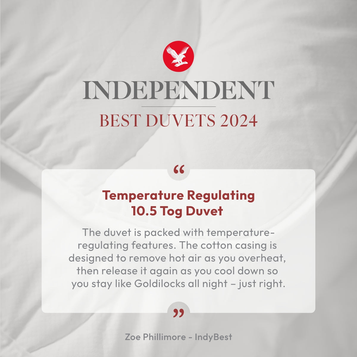 Temperature Regulating Duvet 10.5 Tog