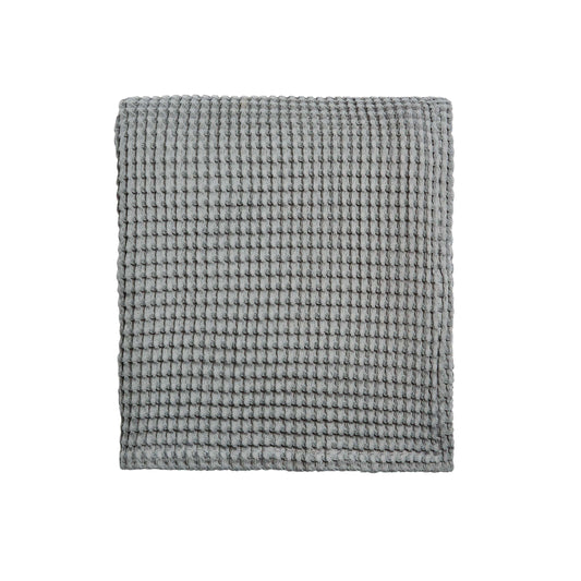 Tess Waffle Throw, Charcoal