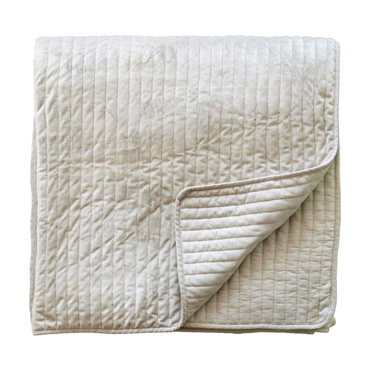 Flynn Quilted Throw, Grey