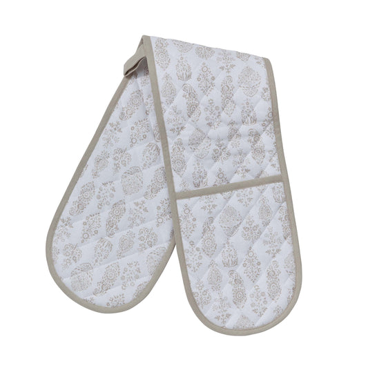 Aria Double Oven Glove, Linen