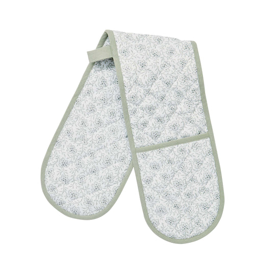 Vine Double Oven Glove, Sage