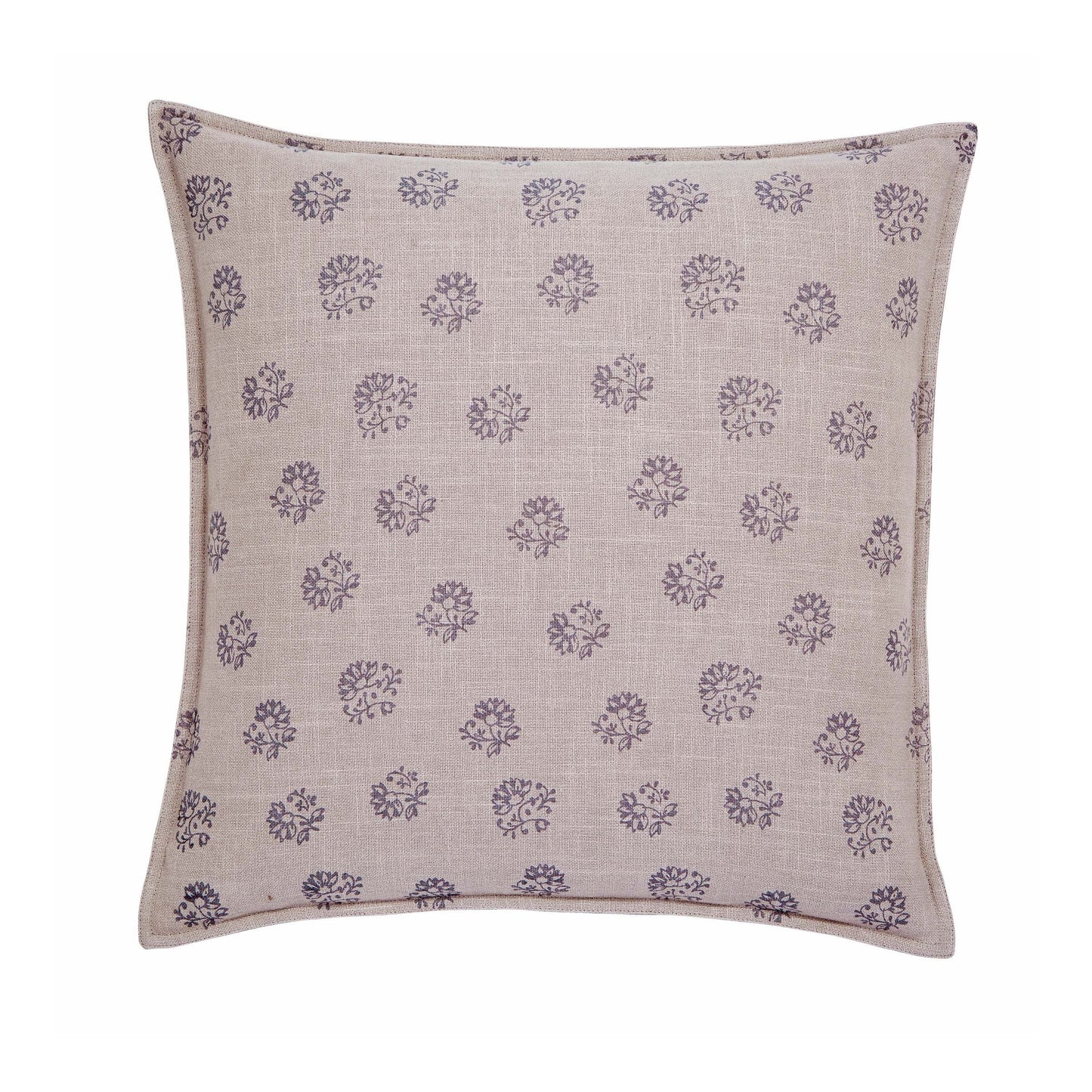 Wren Cushion 50cm x 50cm, Linen & Grey