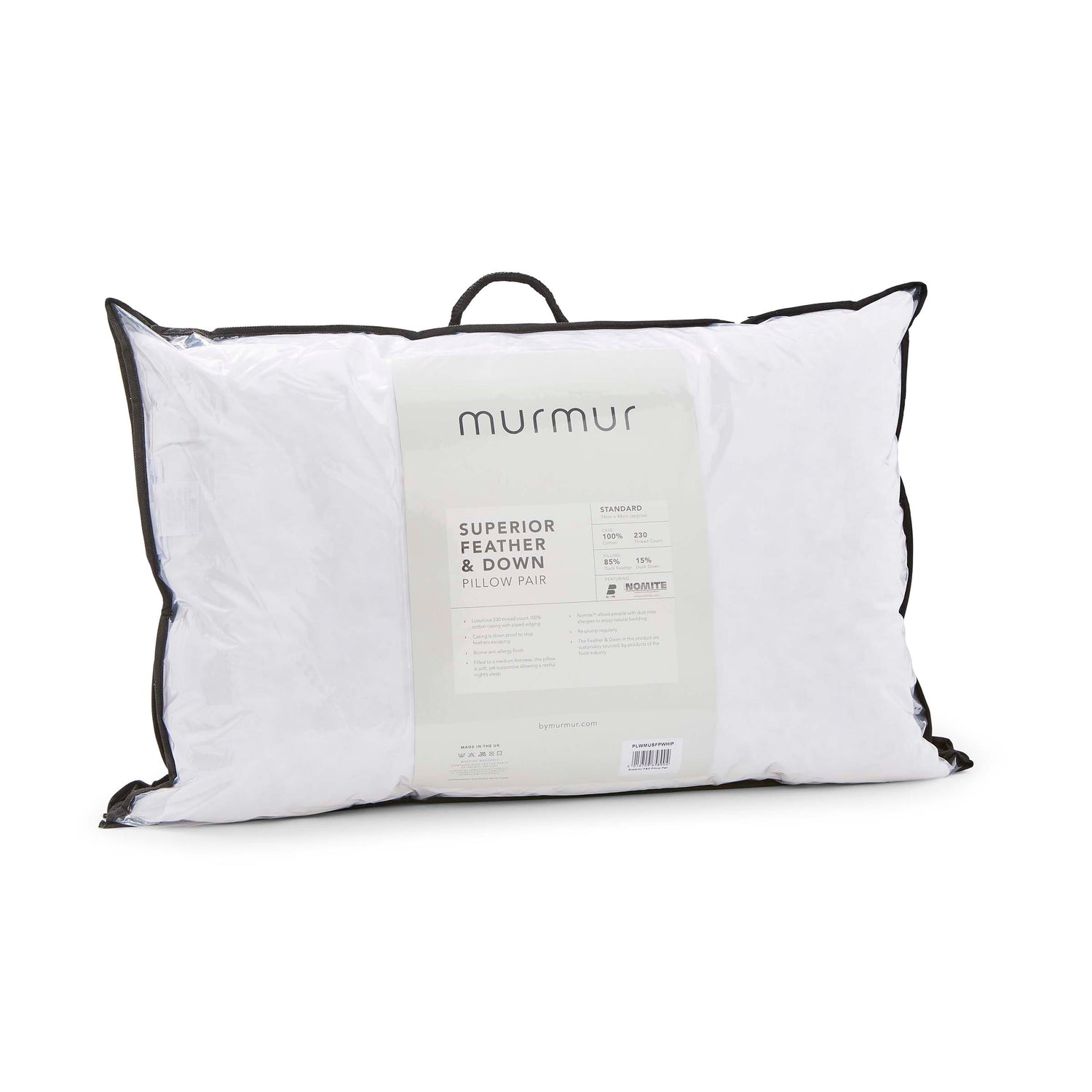 Superior Feather Pillow Pair