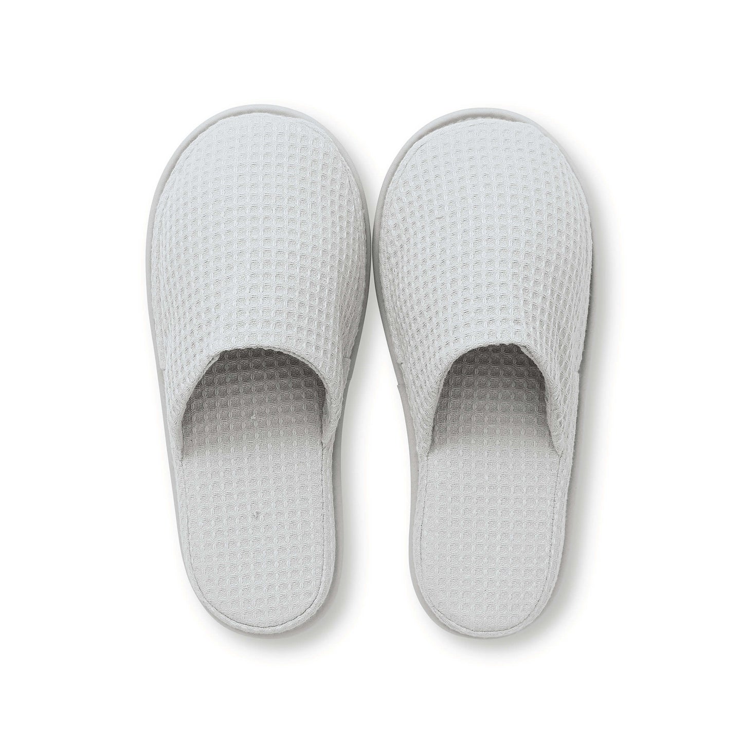 Spa Collection Waffle Slippers, Cloud Grey