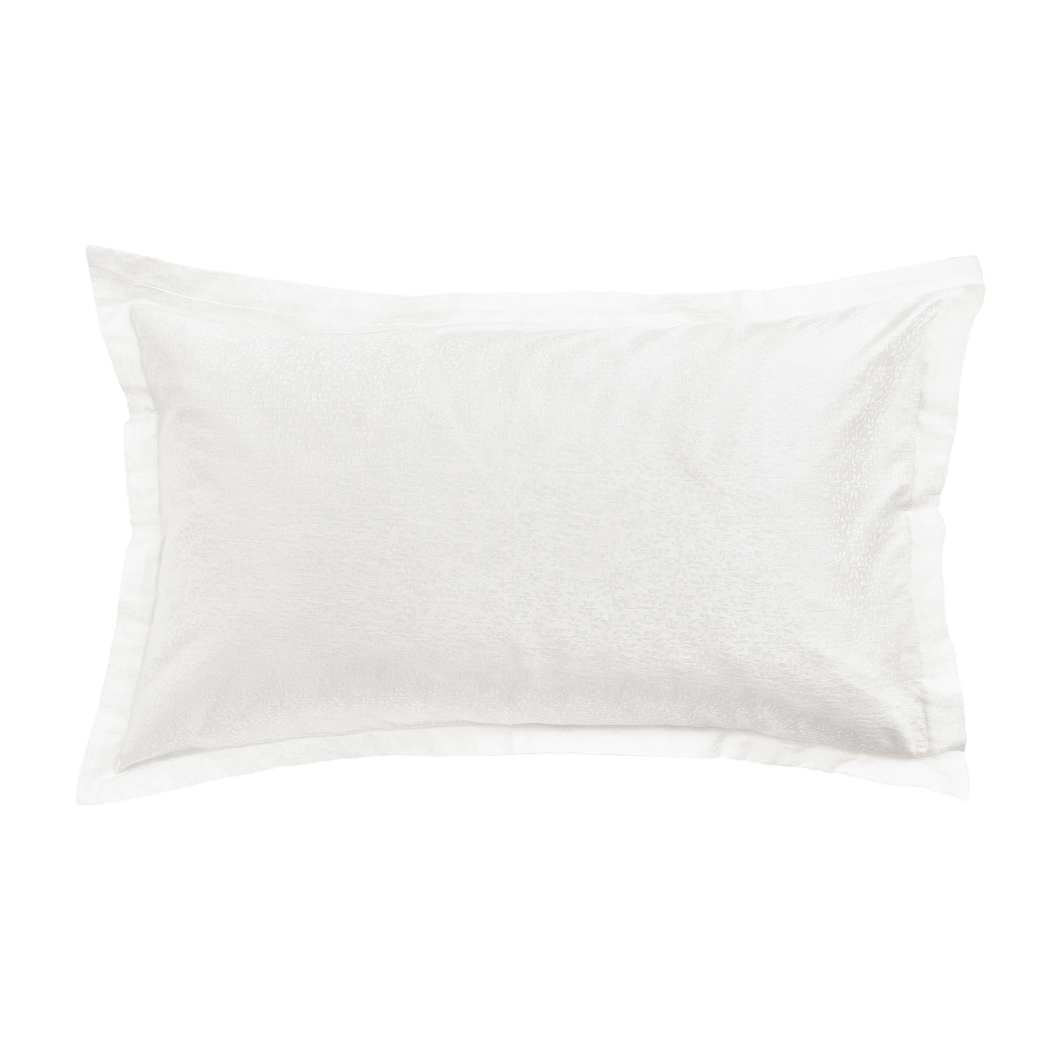 White Jacquard Patterned Murmur Oxford Pillowcase