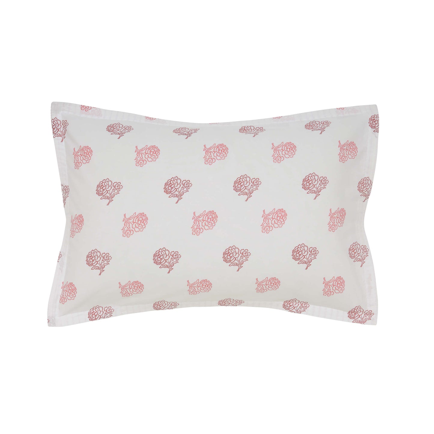 Clemmie Oxford Pillowcase Rose Shell & White