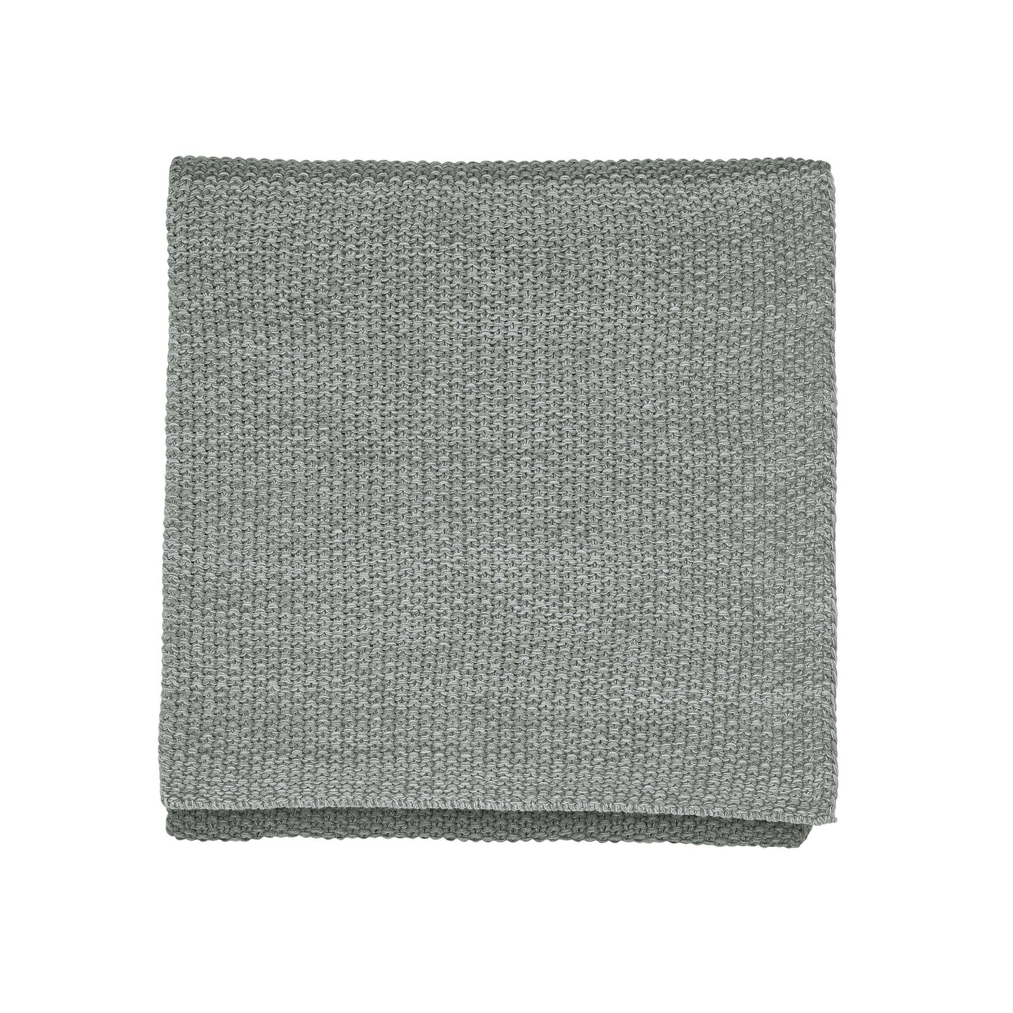 Flo Knitted Throw, Cloud Grey