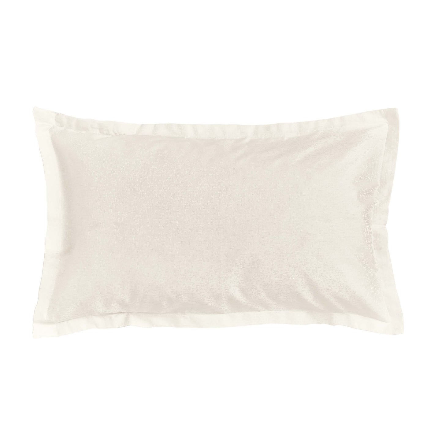 Ivory Jacquard Patterned Murmur Oxford Pillowcase