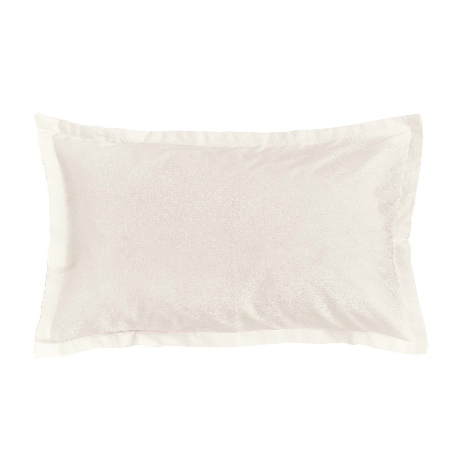 Ivory Jacquard Patterned Murmur Oxford Pillowcase