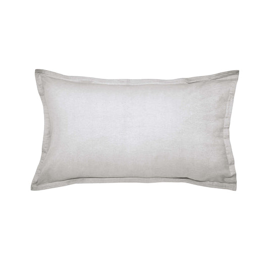 Laila Brushed Cotton Oxford Pillowcase, Cloud Grey